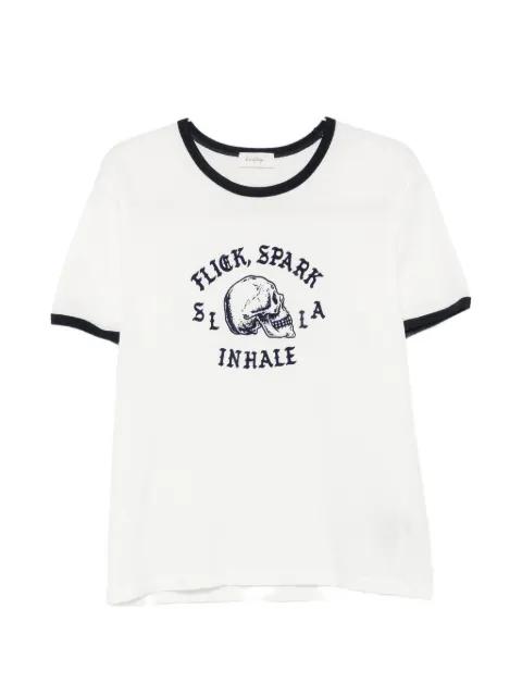 Flick Spark Inhale ringer T-shirt by SECOND/LAYER