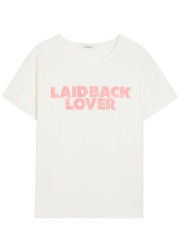 Laidback Lover printed cotton T-shirt by SECOND LAYER