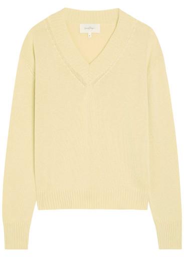 Vexed V-neck cotton-blend jumper by SECOND LAYER