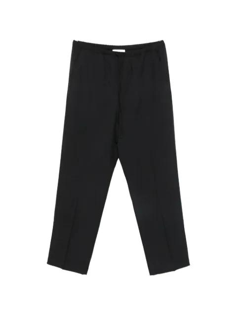 drawstring-waistband pressed-crease trousers by SECOND/LAYER
