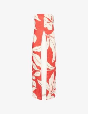 Capella Strapless Longline Linen Top by SECOND SUMMER