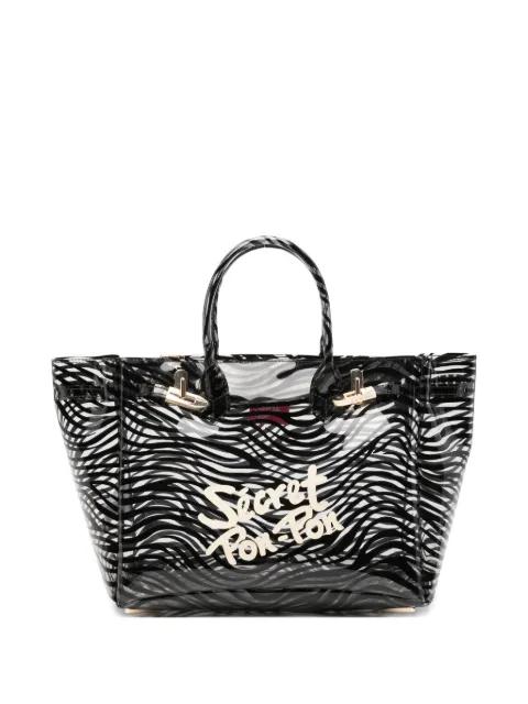 Brigitte animal-print tote bag by SECRET PON PON