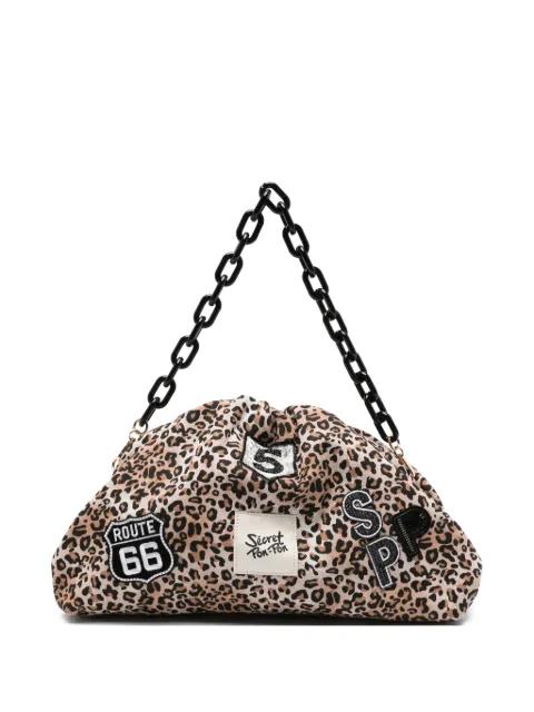 Capri leopard-print shoulder bag by SECRET PON PON