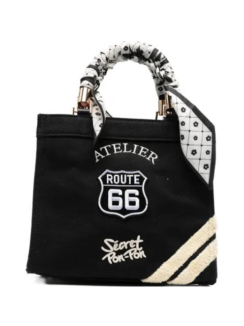 small Saint Tropez scarf-wrapped tote bag by SECRET PON PON