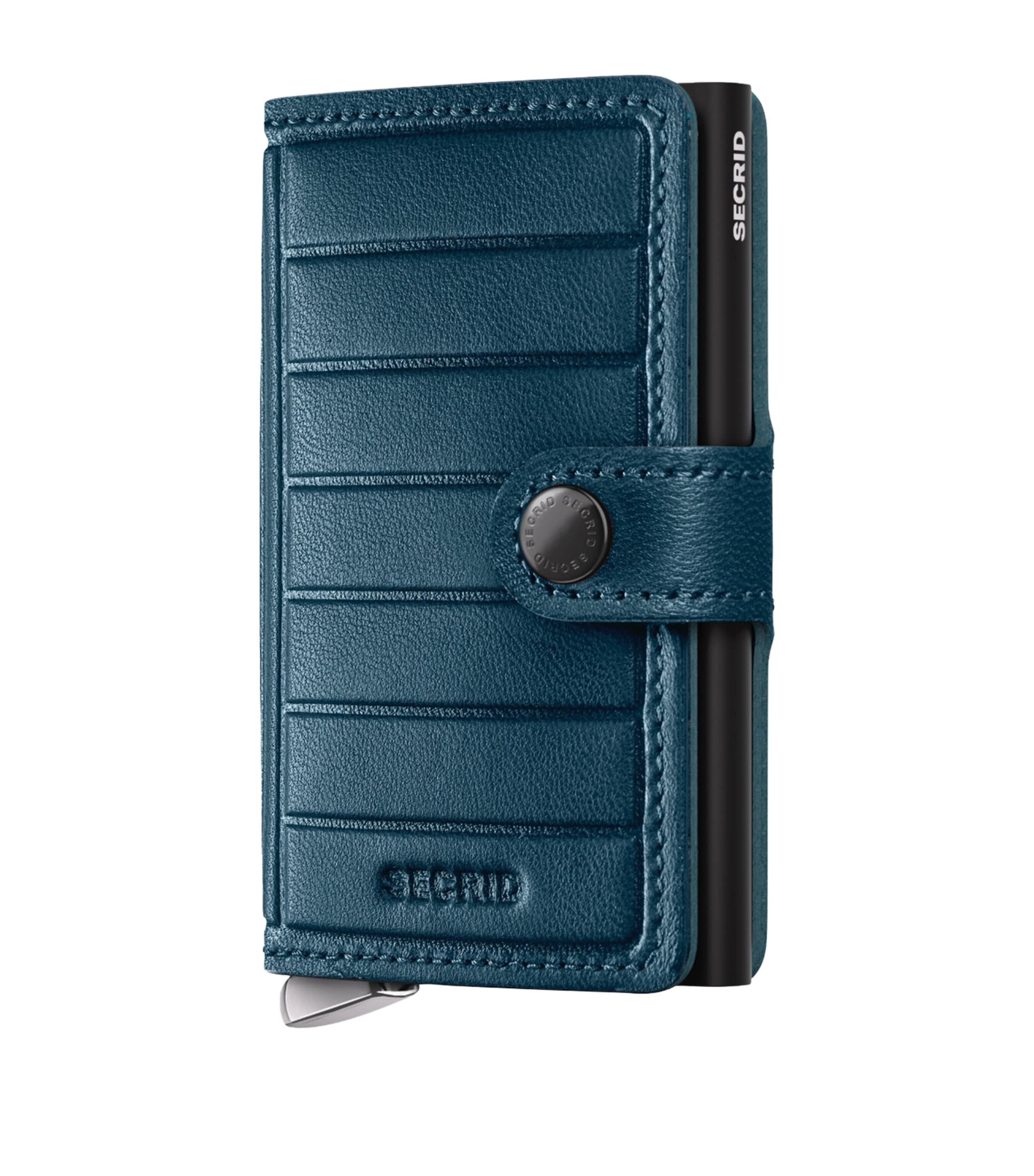 Leather Embossed Lines Miniwallet by SECRID