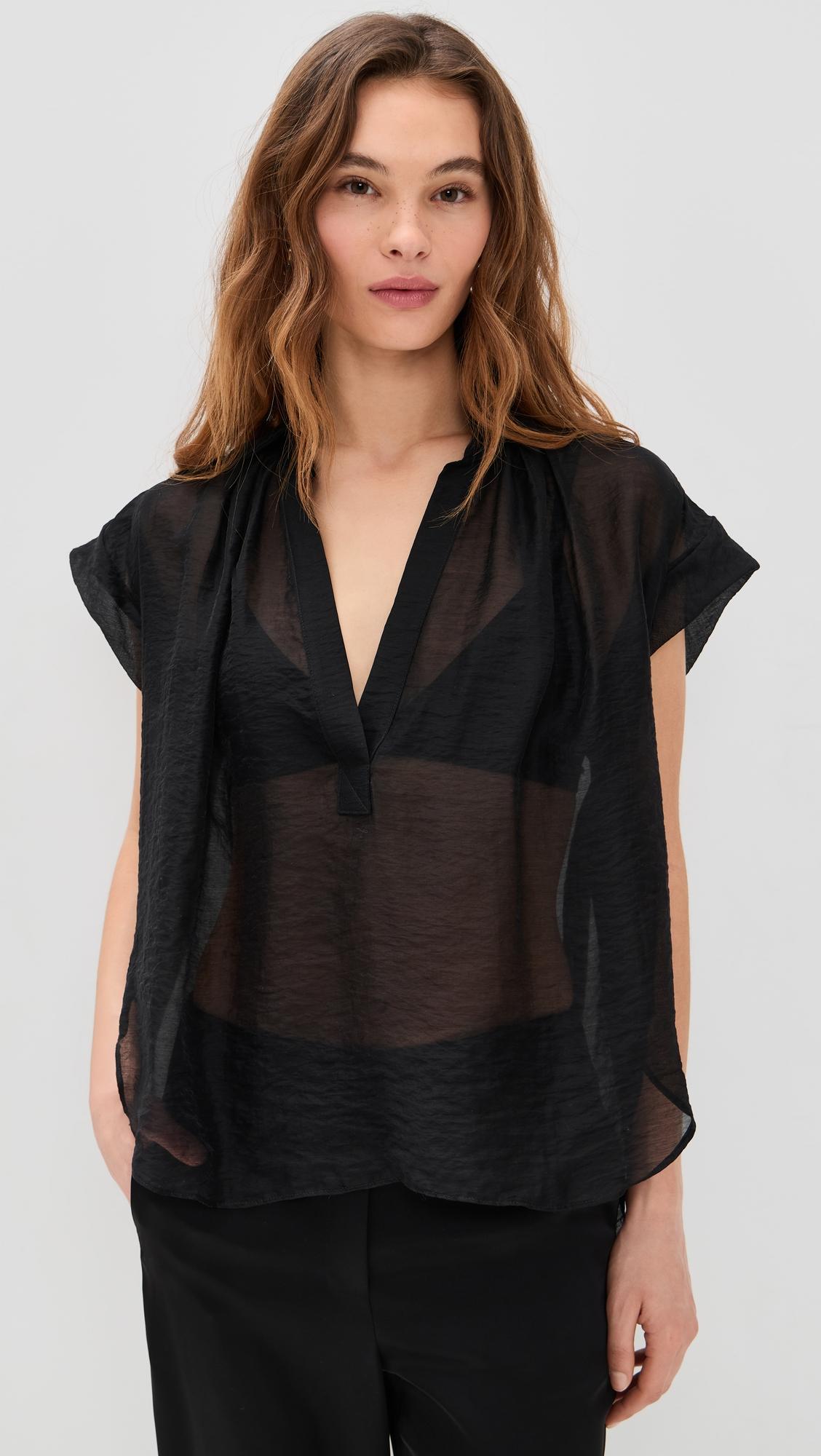 Trinity Top In Sheer Tencel by SECULAR