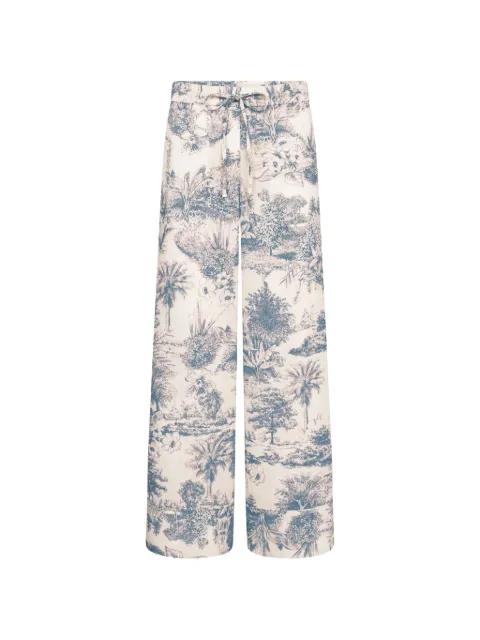 Violetta printed palazzo pants by SEDUCTIVE