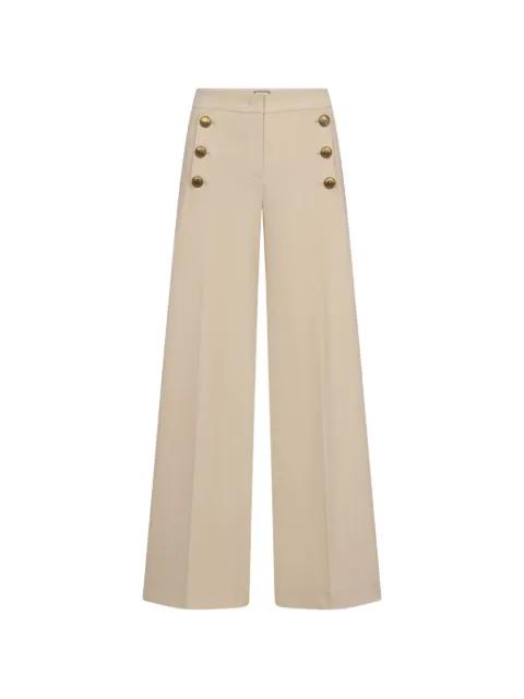 button-detail palazzo pants by SEDUCTIVE