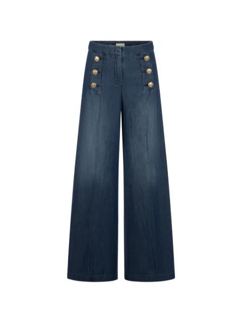 button fastening palazzo pants by SEDUCTIVE