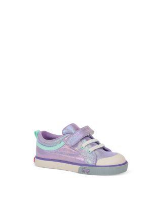 Girls' Kristin Purple Metallic Sneakers - Toddler by SEE KAI RUN
