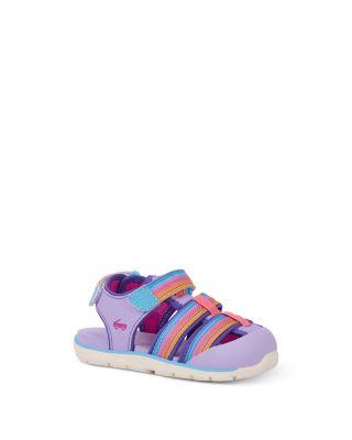 Girls' Wilder II Lavender Rainbow Sandals - Toddler by SEE KAI RUN