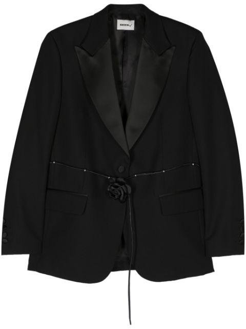 Affectionate Rose single-breasted blazer by SEEN USERS