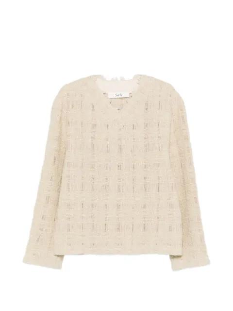 Desi V-neck sweater by SEFR