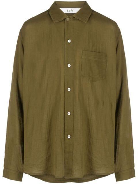 Leo long-sleeve cotton shirt by SEFR