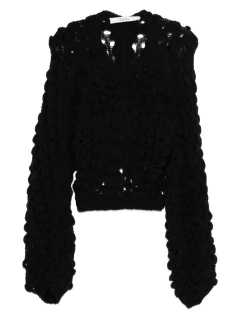 Luna open-knit sweater by SEFR