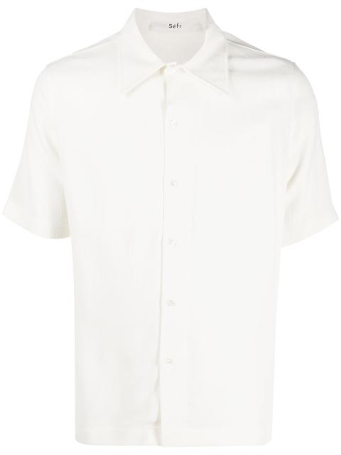 buttoned short-sleeved shirt by SEFR