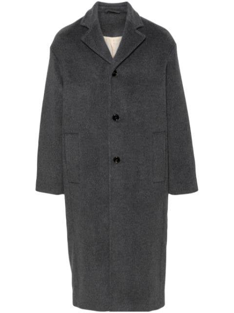 notched-lapels single-breasted coat by SEFR
