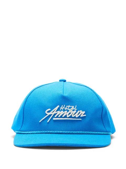 embroidery-detail baseball cap by SELECTED