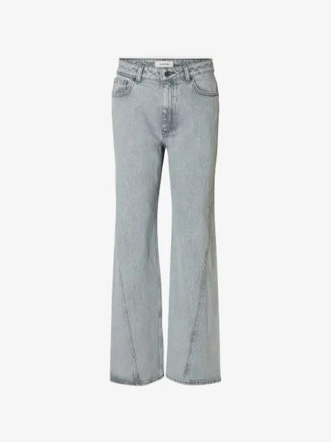 seam-detail jeans by SELECTED