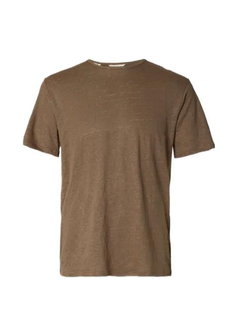 slub-texture T-shirt by SELECTED