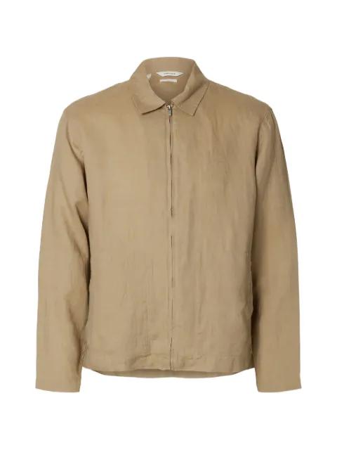 zip-up shirt jacket by SELECTED