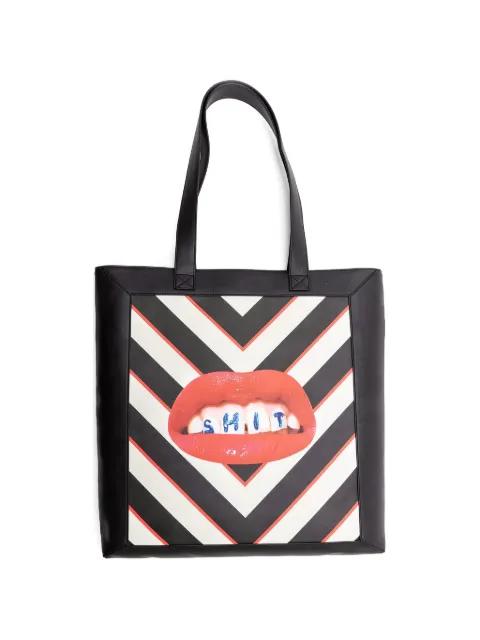 Toiletpaper graphic-print tote bag by SELETTI