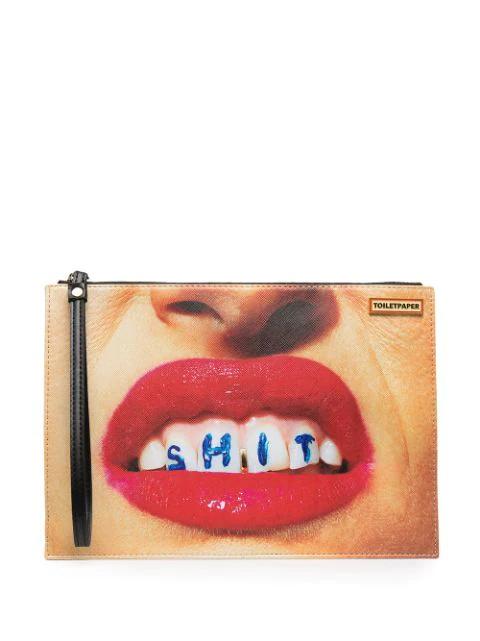 lipstick photo clutch bag by SELETTI