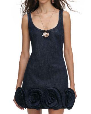 3D Floral Hem Dress by SELF-PORTRAIT