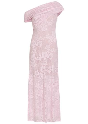 Crystal-embellished lace midi dress by SELF-PORTRAIT