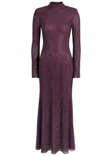 Crystal-embellished mesh gown by SELF-PORTRAIT