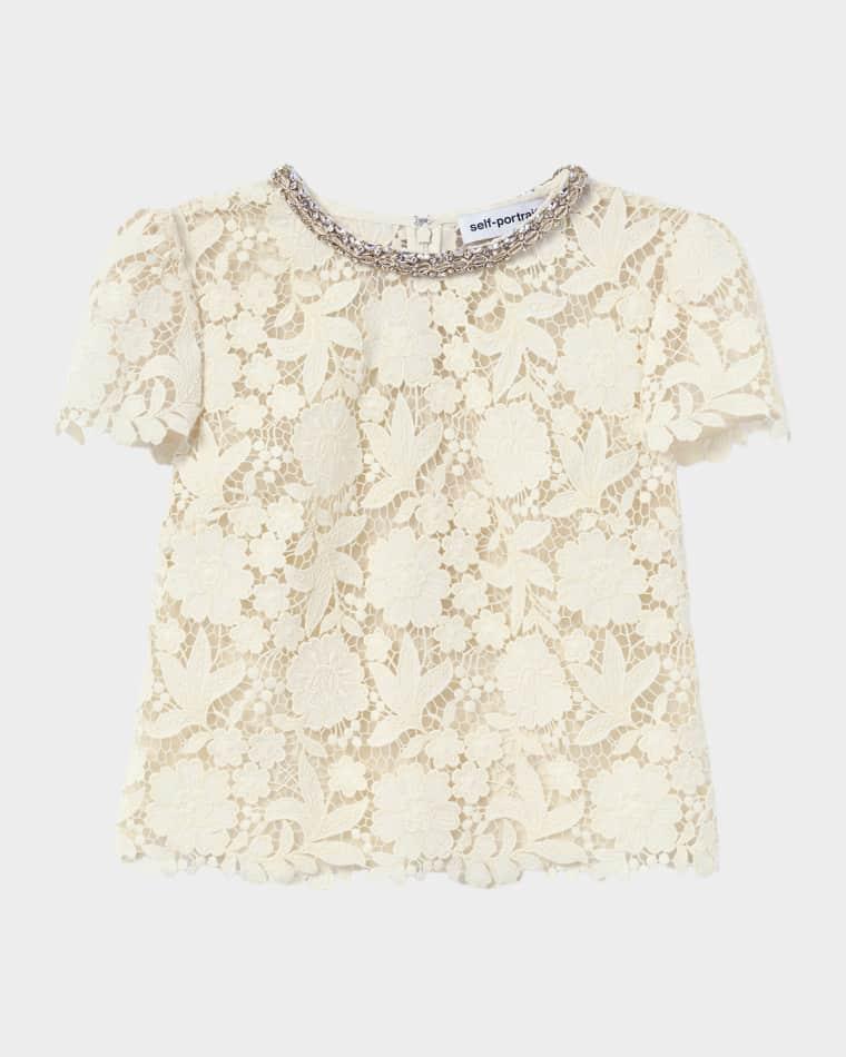Floral Lace Top by SELF-PORTRAIT