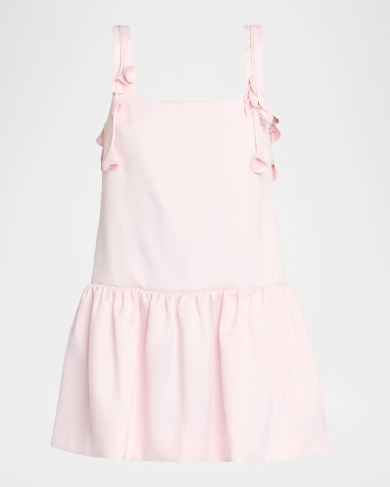 Flower Taffeta Mini Dress by SELF-PORTRAIT