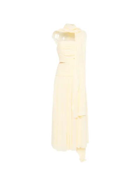 Georgette strapless maxi dress by SELF-PORTRAIT