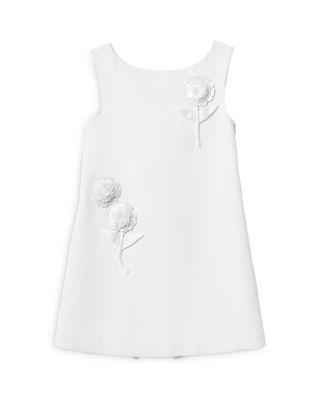 Girls' Crepe Sequin Flower Dress - Little Kid by SELF-PORTRAIT