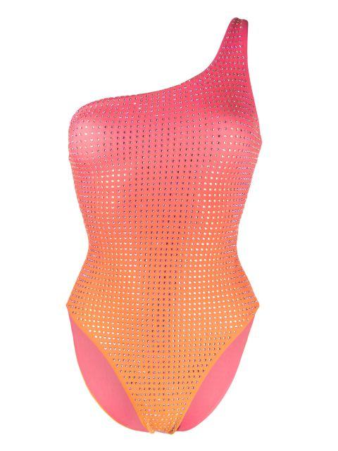 Hotfix off-shoulder one-piece by SELF-PORTRAIT
