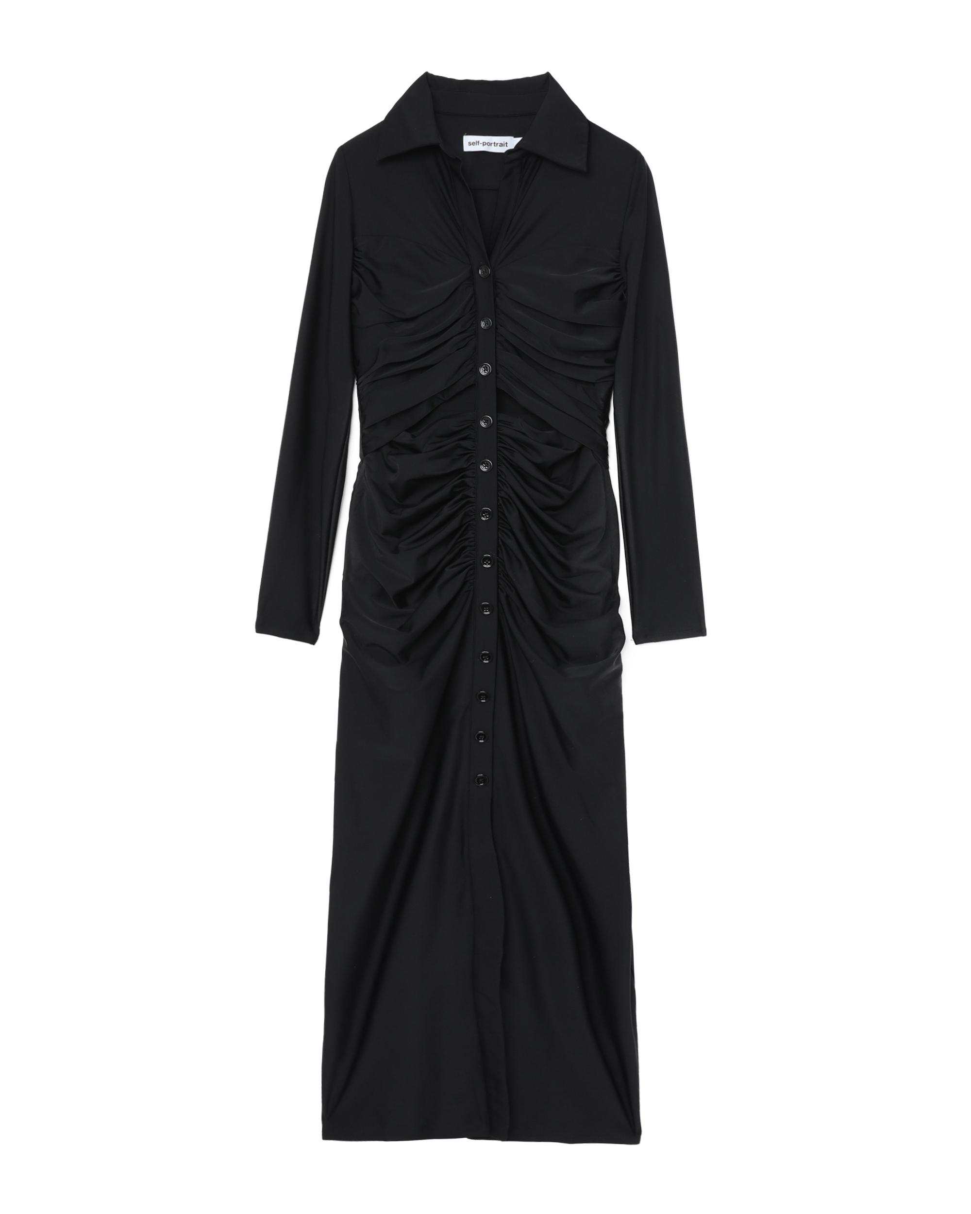 Jersey cut-out midi dress by SELF-PORTRAIT