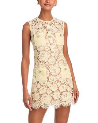 Lace Mini Dress by SELF-PORTRAIT
