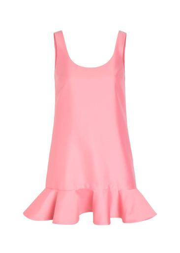 Peplum taffeta mini dress by SELF-PORTRAIT