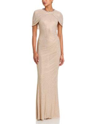 Rhinestone Cape Gown by SELF-PORTRAIT