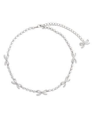 Self-Portrait Crystal Bow Collar Necklace by SELF-PORTRAIT