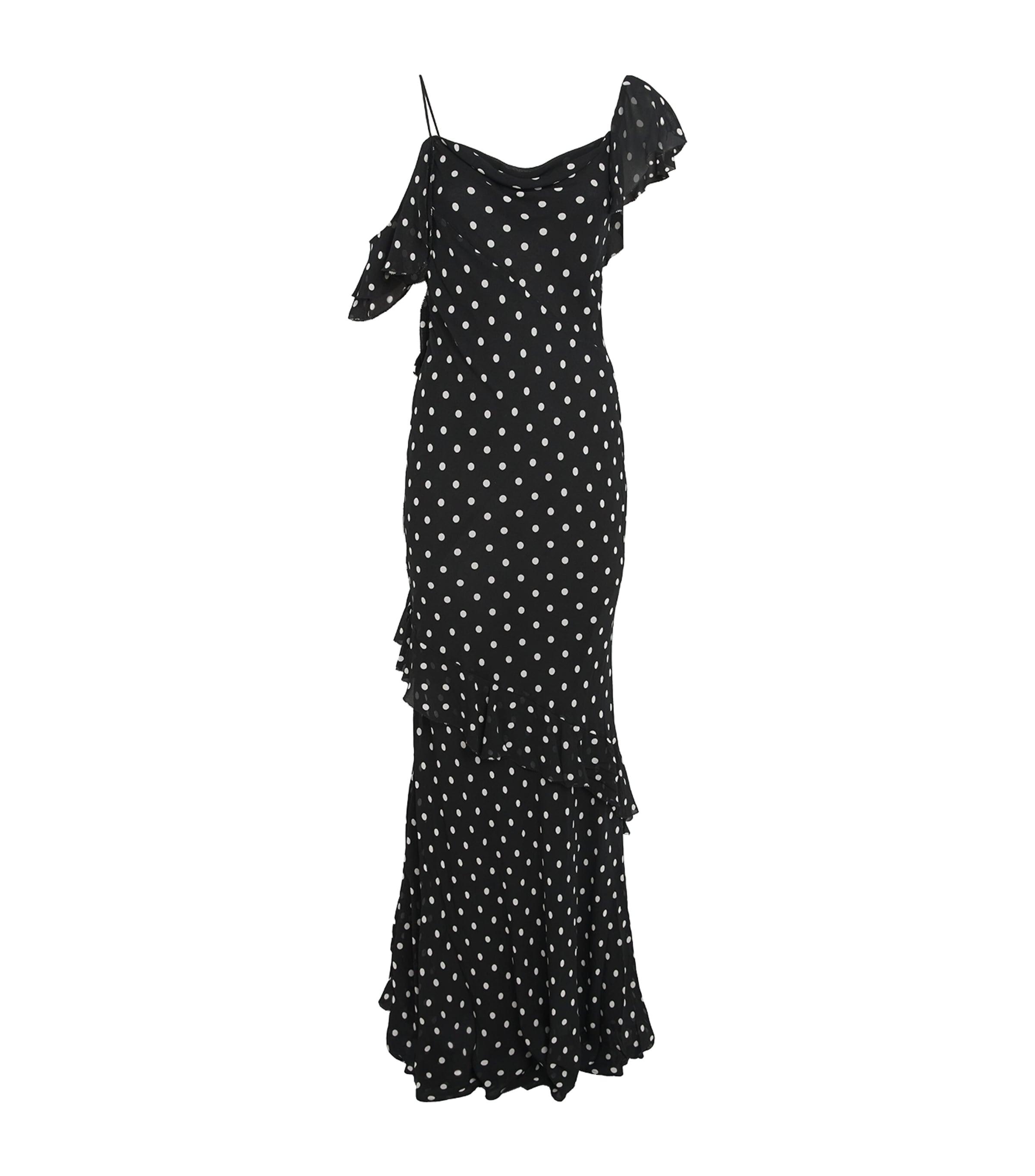 Self-Portrait Polka-Dot Maxi Dress by SELF-PORTRAIT