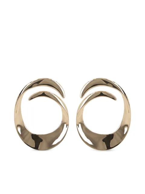 Swirl earrings by SELF-PORTRAIT