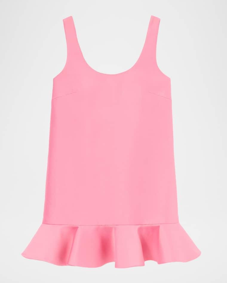 Taffeta Drop-Waist Mini Dress by SELF-PORTRAIT
