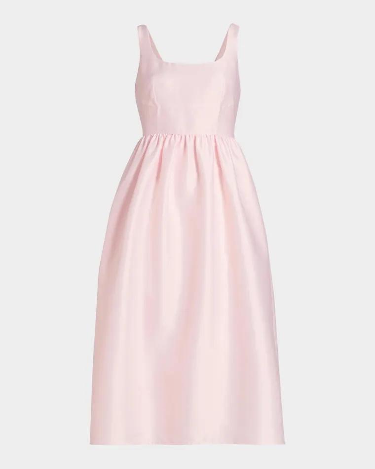 Taffeta Midi Dress by SELF-PORTRAIT