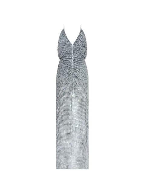 V-neck embellished maxi dress by SELF-PORTRAIT