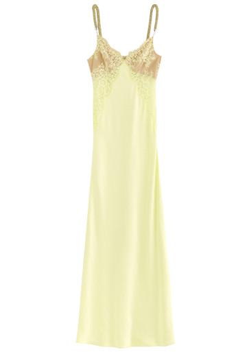 X Christopher Kane lace and satin maxi dress by SELF-PORTRAIT