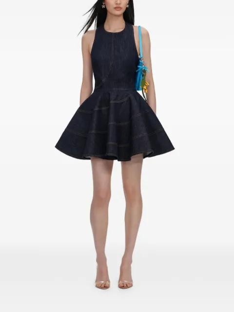 backless skater-style mini dress by SELF-PORTRAIT