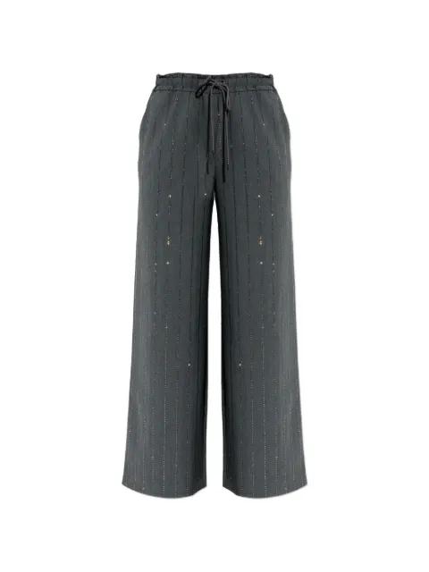 beaded drawstring trousers by SELF-PORTRAIT