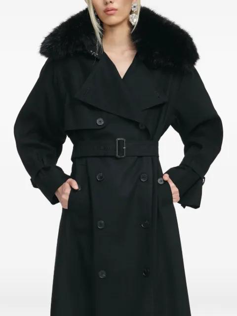 belted trench coat by SELF-PORTRAIT