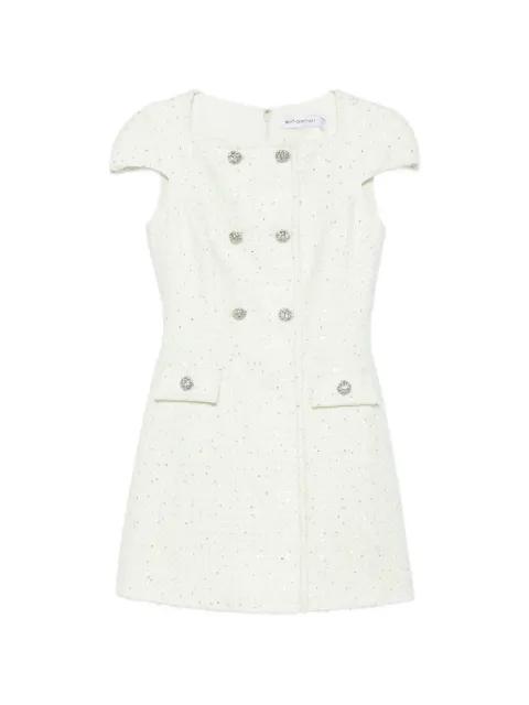 bouclé mini dress by SELF-PORTRAIT